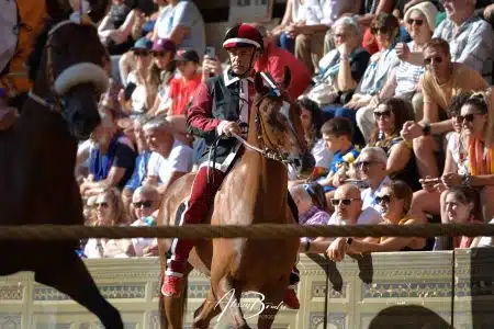 Palio di Siena del 16 agosto 2022: la Civetta vince la Quarta prova