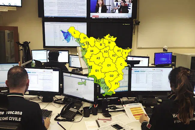 Maltempo, la protezione civile della Toscana proroga fino a mezzanotte di giovedì 7 luglio codice giallo per temporali