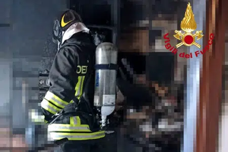 Incendio in appartamento a Montalcino