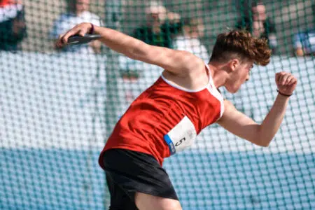 Duccio Bernardi campione italiano cadetti di lancio del disco