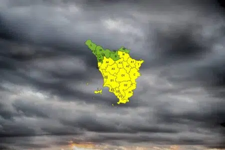 Maltempo, codice giallo per temporali forti e rischio idrogeologico per martedì 6 dicembre