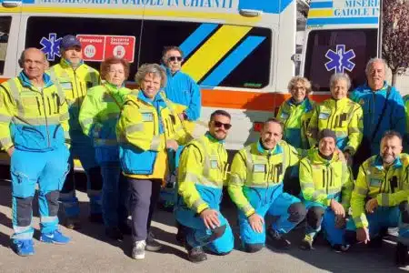 Inaugurata la nuova ambulanza della Misericordia di Gaiole in Chianti