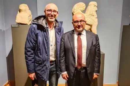 Il ministro della Cultura Sangiuliano in visita al museo Nazionale Etrusco di Chiusi