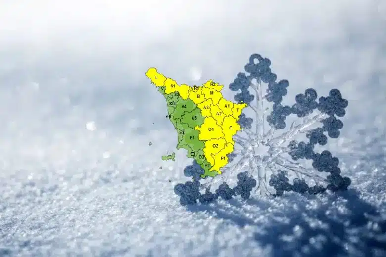 Meteo, prosegue anche venerdì il codice giallo per neve e ghiaccio in parte della Toscana