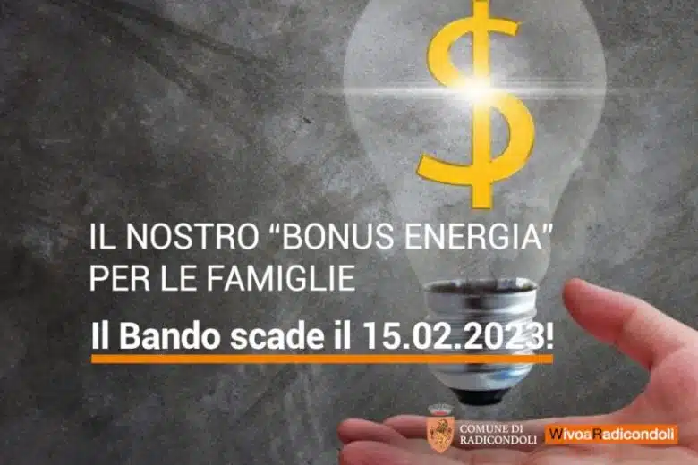 Comune di Radicondolli: bando per contributi alle spese energetiche