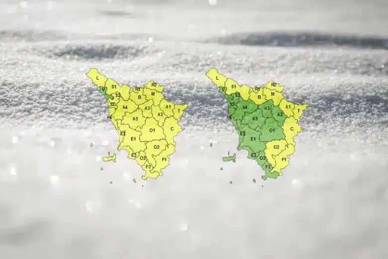 Toscana, mercoledì 1° marzo codice giallo per neve sui rilievi appenninici e vento