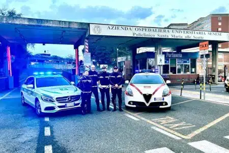 Trasporto di organi, importante servizio di scorta della Polizia Municipale di Siena