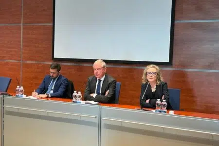 Francesco Michelotti, Nicoletta Fabio e Adolfo Urso