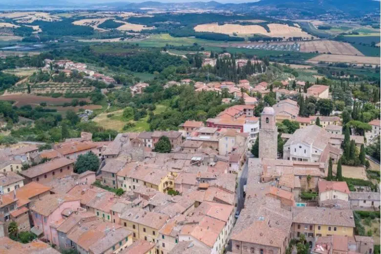 Veduta del centro storico di Chiusi