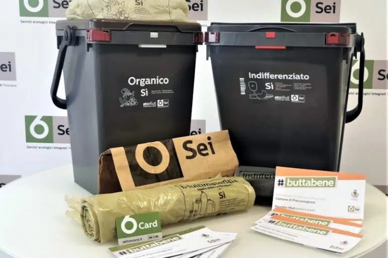 Kit per la raccolta rifiuti porta a porta