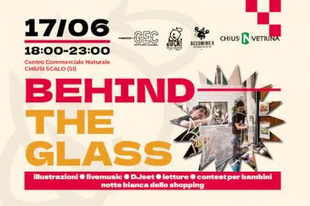 Locandina “Behind the glass” a Chiusi Scalo