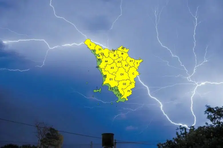 Temporali e rischio idrogeologico, allerta meteo codice giallo sabato 3 giugno in Toscana Allerta meteo Toscana