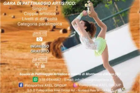 Sport e inclusione nel 1° Trofeo interregionale ACSI “Crete Senesi” Pattinaggio artistico, locandina Trofeo Acsi Crete Senesi
