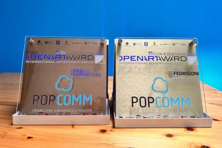 L'agenzia Pop Comm premiata agli Openart Award, targhe