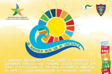 “La Natura non va in vacanza”, evento dei Carabinieri Forestali alla Fortezza di Siena "La Natura non va in vacaza", locandina evento Carabinieri Forestali Siena