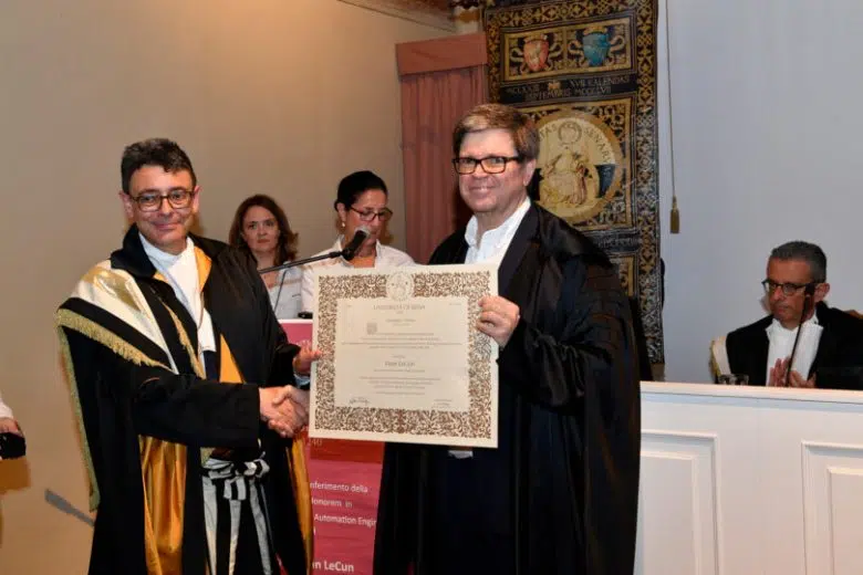 Yann LeCun riceve la laurea ad honorem dell'Università di Siena