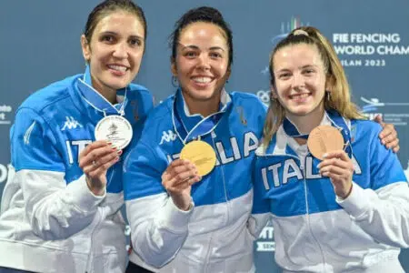 Alice Volpi campionessa del mondo nel fioretto Campionati mondo fioretto 2023: Arianna Errigo. Alice Volpi e Martina Favaretto