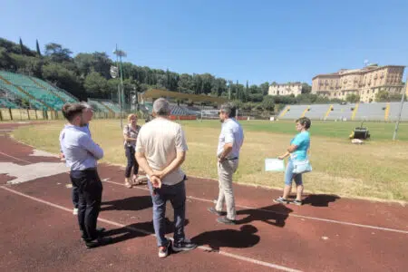 Stadio “Franchi”, sopralluogo del Comune di Siena Sopralluogo del Comune allo stadio "Artemio Franchi" di Siena