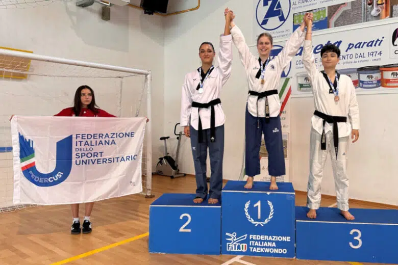 Cus Siena, Alessia Brandini oro ai Campionati nazionali universitari di taekwondo L'atleta del Cus Siena Alessia Brandini sul podio dei Campionati italiani universitari di taekwondo