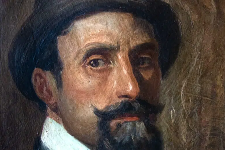 Anacleto Della Gatta, l’ultimo dei macchiaioli a Piancastagnaio Anacleto Della Gatta, autoritratto