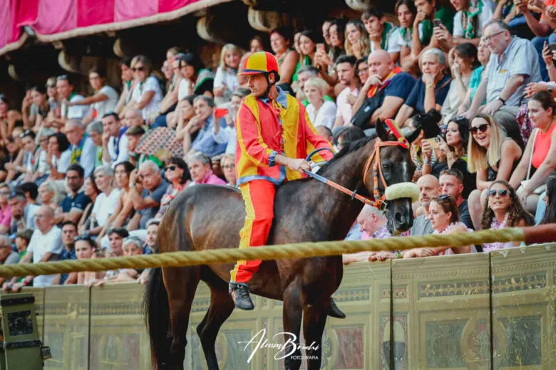 Palio di Siena del 16 agosto 2023: alla Chiocciola la provaccia Palio di Siena 16 agosto 2023, Giuseppe Zedde detto Gingillo, Chiocciola