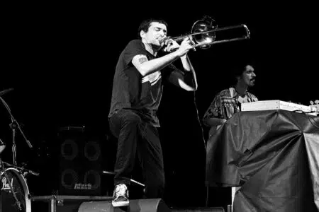 Gianluca Petrella e Pasquale Mirra a Sarteano Jazz and Blues Festival Gianluca Petrella