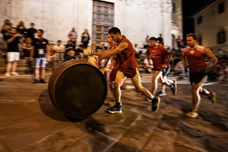 Brav'o delle Botti di Montepulciano, prove in notturna