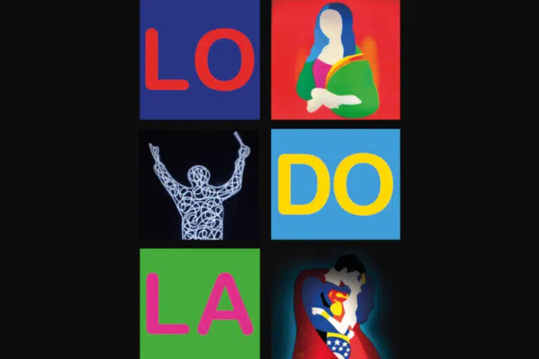 Locandina mostra Marco Lodola a Palazzo Sansedoni