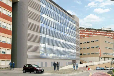 Edificio volano delle Scotte, firmato contratto assegnazione lavori Santa Maria alle Scotte Siena, il rendering del lotto volàno