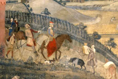 “Allegoria del Buongoverno”, dal 1° giugno visite guidate al cantiere Particolare dell'affresco del Buongoverno di Ambrogio Lorenzetti