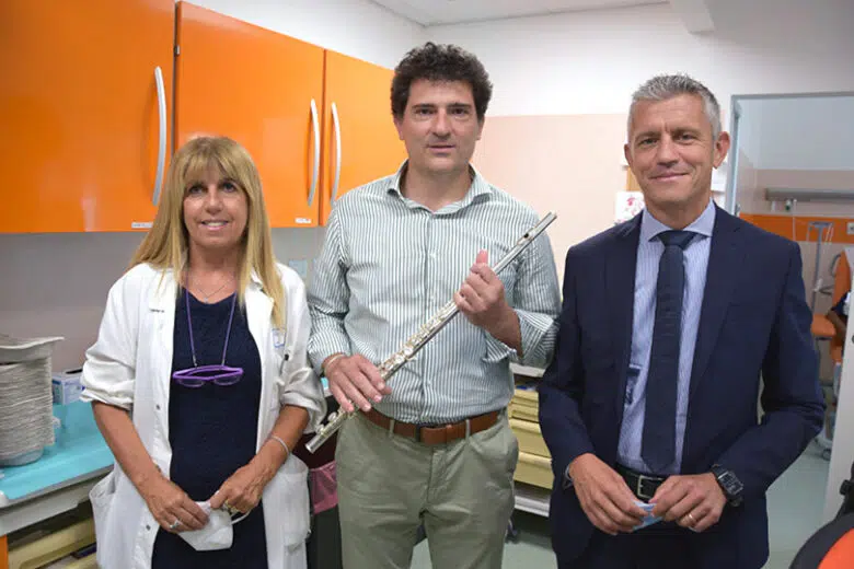 Ematologia in musica all'Aou Senese: Monica Bocchia, Antonio Batelli e Antonio Barretta