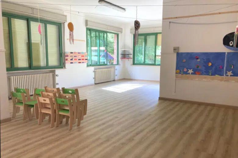 Anno scolastico 2025-2026, aperte le iscrizioni per le scuole dell’infanzia comunali di Poggibonsi Nido Mastro Ciliegia Poggibonsi, nuovo pavimento
