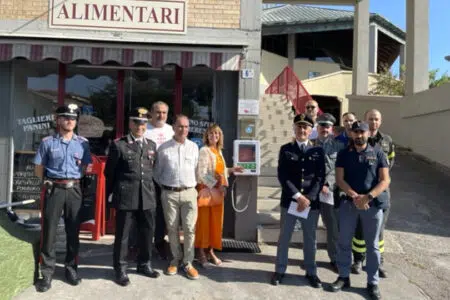 Siena, inaugurata nuova postazione Dae a Vico Alto Inaugurazione postazione Dae a Vico Alto, Siena
