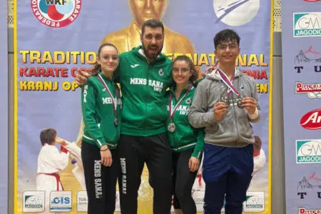 Gli atleti della Mens Sana Karate sul podio in Slovenia