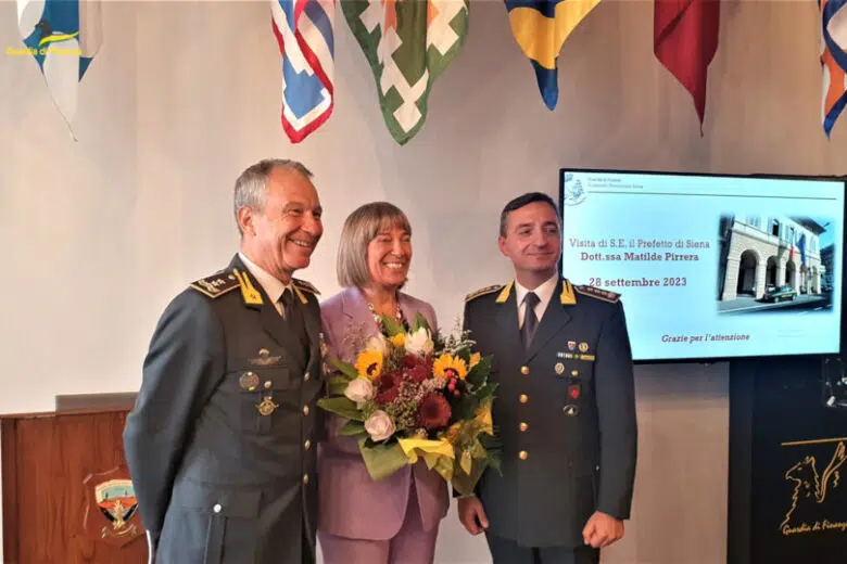 Il Prefetto Matilde Pirrera in visita al Comando provinciale della Guardia di Finanza