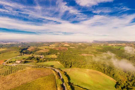 I dieci Comuni della Valdichiana Senese hanno adottato il Piano Strutturale Intercomunale Foto aerea della Valdichiana Senese