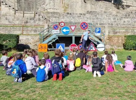 A scuola di sicurezza, Abbadia San Salvatore, bambini