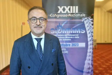 XXIII congresso nazionale SIOMMMS, il professor Bruno Frediani presidente Bruno Frediani al congresso SIOMMMS