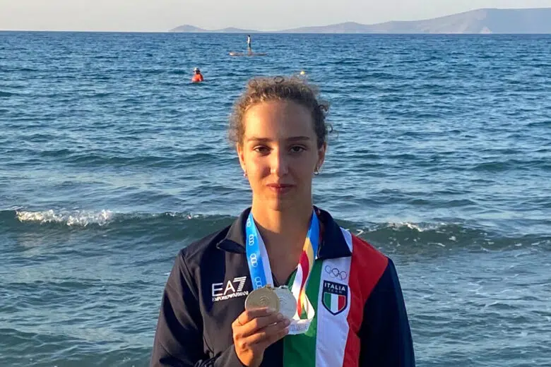 Silvia Belli ai Campionati mondiali juniores di nuoto pinnato di Belgrado