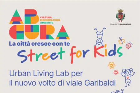 Laboratori didattici su viale Garibaldi: a Poggibonsi 400 ragazzi disegnano la strada ABCura, progetto viale Garibaldi a Poggibonsi, locandina