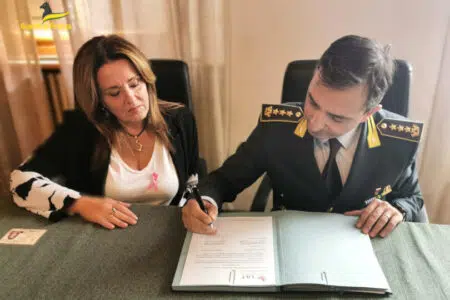 La firma del protocollo tra Lilt e Guardia di Finanza di Siena