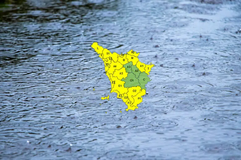 Prosegue fino a tutto venerdì l’allerta meteo in Toscana Allerta meteo per maltempo in Toscana