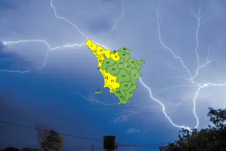Maltempo in Toscana, codice giallo per rischio idrogeologico esteso fino al 25 ottobre Maltempo in Toscana, allerta meteo codice giallo