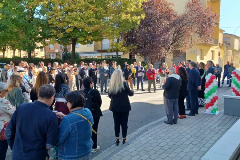 Polo servizi minori Valdelsa, inaugurazione piazza 18 luglio Poggibonsi