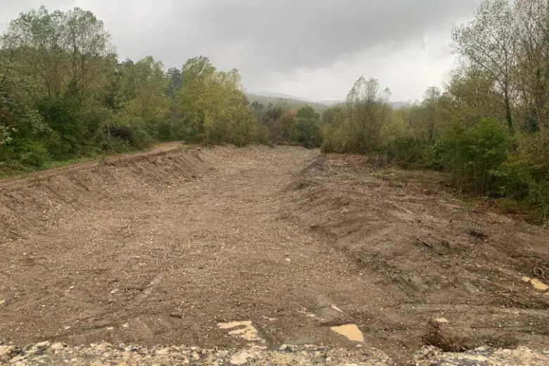 Lavori di manutenzione al torrente Saio nel comune di Chiusdino