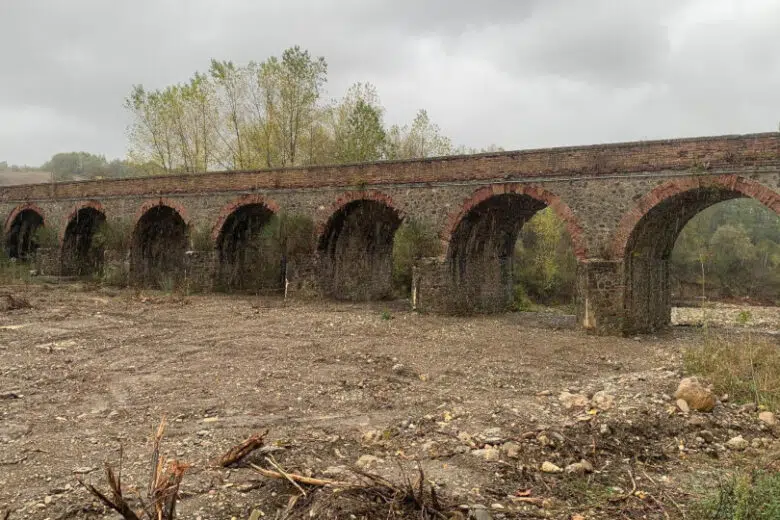 Lavori di manutenzione al torrente Saio nel comune di Chiusdino, ponte Montalcinello
