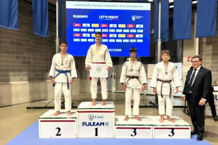 Cus Siena Judo, Leonardo Benza vicecampione italiano Esordienti Cusi Siena Judo, Leonardo Benza sul podio dei Campionati italiani Esordienti