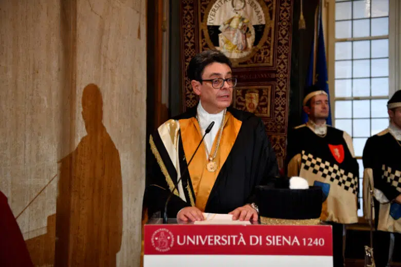 Inaugurazione del 783° anno accademico dell'Università di Siena, il rettore Roberto Di Pietra