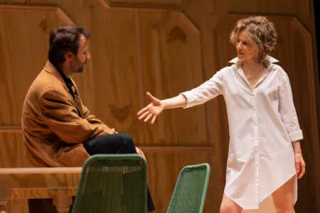 “La locandiera” con Sonia Bergamasco nel fine settimana dei Teatri di Siena Ludovico Fededegni e Sonia Bergamasco ne La Locandiera