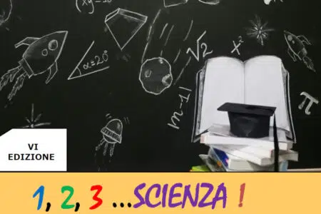 “1, 2, 3… scienza!”, torna la divulgazione scientifica al “Volta” di Colle di Val d’Elsa Liceo Volta di Colle di Val d'Elsa, volantino 1, 2, 3… scienza!